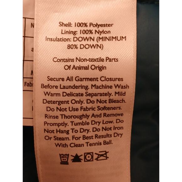 Eddie Bauer EB650 DOWN Puffer Cirrus Jacket Packable Women Sz L Teal Blue Gorp - Picture 14 of 14